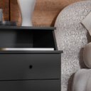Ver imagem 5 de Mesa de Cabeceira Retrô 4 Gavetas - Mod.3005 Cor:preto