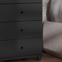 Ver imagem 6 de Mesa de Cabeceira Retrô 4 Gavetas - Mod.3005 Cor:preto