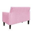 Ver imagem 2 de Poltrona Namoradeira Jade Rosa Bebê Slk Decor