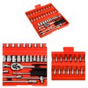 Ver imagem 7 de Jogo 46 Ferramentas Embralumi Chaves Soquetes Catraca Bits CRV 1/4