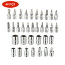 Ver imagem 4 de Jogo 46 Ferramentas Embralumi Chaves Soquetes Catraca Bits CRV 1/4