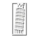 Ver imagem 1 de Quadro de Parede Torre de Pisa em MDF - Branco