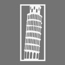 Ver imagem 2 de Quadro de Parede Torre de Pisa em MDF - Branco