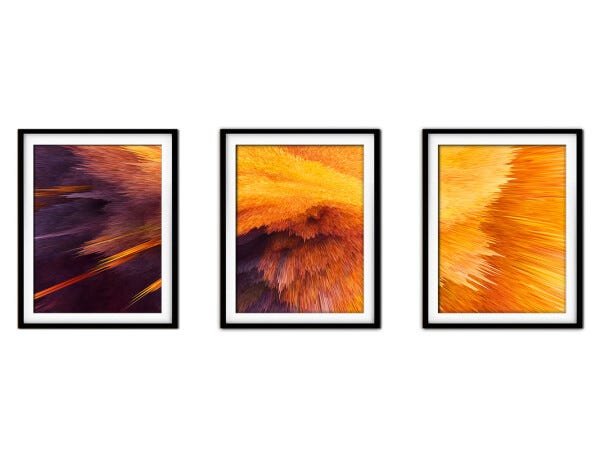 Quadro mdf preto 45x96 universo colorido mod 97 - 1