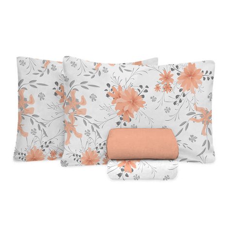 Jogo de Cama King Size 130 Fios Fiori - Vitória (7789)