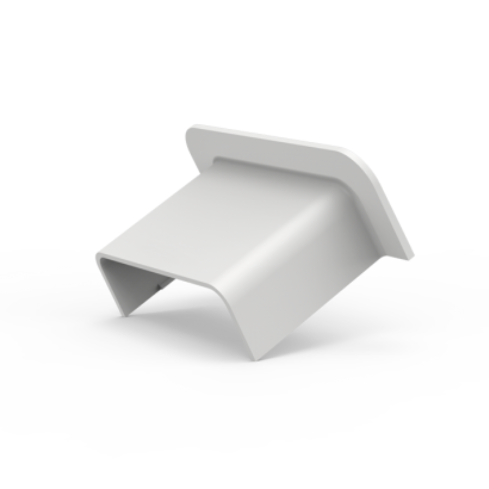 10 Unidades Conexão para Canaleta Luva de Arremate Tam. 40 X 15mm Branco Durín - 1