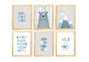 Ver imagem 1 de Kit Quadro Infantil Urso Escandinavo Decorativo Quarto Criança Enxoval Bebê