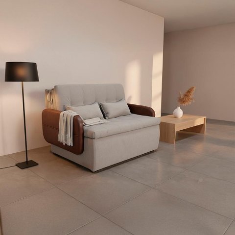 Sofá Cama 2 Lugares Casal 1,30 Mts Pompeia Sissy Matrix