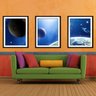 Quadro mdf preto 30x66 universo colorido mod 136 - 2