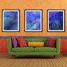 Quadro mdf preto 30x66 universo colorido mod 4 - 2