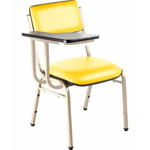 Cadeira Universitária para Auditórios Linha Hotel Smart Amarelo