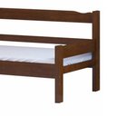 Ver imagem 2 de Sofá Cama de Madeira Maciça Solteiro Castanho com Colchão