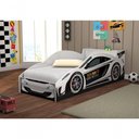 Ver imagem 2 de Cama Carro Com Baú Lizzy Infantil Branco Com Colchão