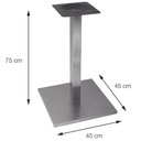 Ver imagem 5 de Mesa de Jantar Redonda 70 cm Tampo Evora em MDP Base Alpha Inox