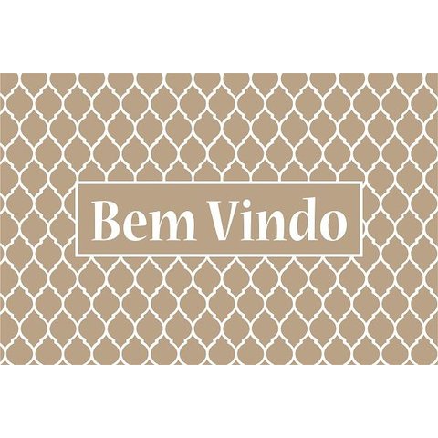 Tapete Bem Vindo Indiano - 40cm X 60cm