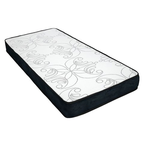 Colchão de Solteiro 88×188×17cm D28 Firmeza Ideal Confortável Tecido Lindo Bordado Linha Premium