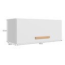 Ver imagem 4 de Armário Aéreo Geladeira Intenza 80cm 1 Porta Basculante Branco - Nicioli