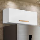 Ver imagem 2 de Armário Aéreo Geladeira Intenza 80cm 1 Porta Basculante Branco - Nicioli