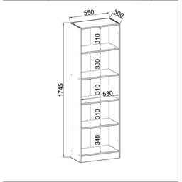 Armário Multiuso 2 Portas xangai - 4 Armário Multiuso 2 Portas xangai - 4