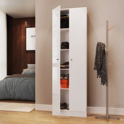 Armário Multiuso 2 Portas Xangai Branco - 1 Armário Multiuso 2 Portas Xangai Branco - 1