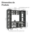 Ver imagem 4 de Armário de Cozinha Completa 220cm Cinza Nice Madesa 05