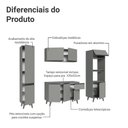 Ver imagem 5 de Armário de Cozinha Completa 220cm Cinza Nice Madesa 05