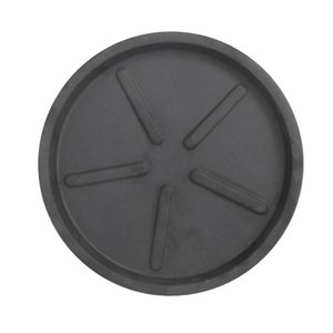 Base Redonda 36 X 3 Cm Vasart 18 - Antique Preto