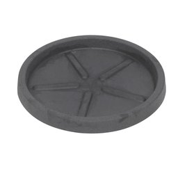 Base Redonda 36 X 3 Cm Vasart 18 - Antique Preto - 2