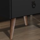 Ver imagem 3 de Mesa De Cabeceira Madri 2 Gavetas: Preto