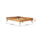 Ver imagem 6 de Cama de Madeira Casal Futon Baixa Moderna Freijó Karri Idimex