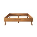 Ver mais imagens de Cama de Madeira Casal Futon Baixa Moderna Freijó Karri Idimex