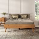 Ver imagem 2 de Cama de Madeira Casal Futon Baixa Moderna Freijó Karri Idimex