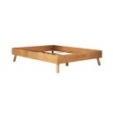 Ver imagem 7 de Cama de Madeira Casal Futon Baixa Moderna Freijó Karri Idimex