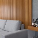 Ver imagem 2 de Painel Decorativo Revestimento Ripado Mdf Naturale 250x496cm
