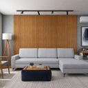 Ver imagem 1 de Painel Decorativo Revestimento Ripado Mdf Naturale 250x496cm