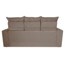 Ver imagem 6 de Sofá 3 Lugares Retrátil e Reclinável 2.00m Cama Inbox Smal com Bordado Pantográfico Suede Bege