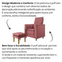 Ver imagem 6 de Poltrona Amamentação Confortável com Puff Ivy Veludo Rosê