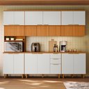 Ver imagem 2 de Cozinha Bari em MDF 5 Peças Cristaleira com LED