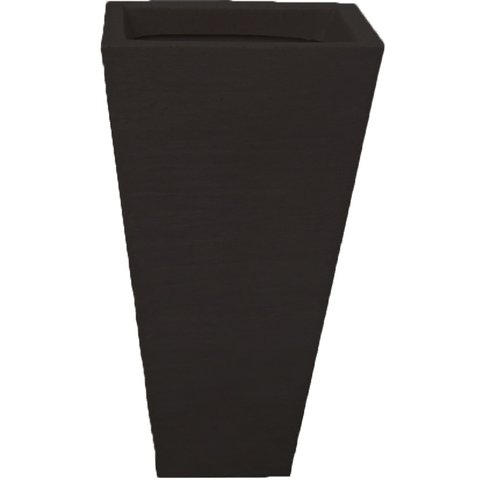 Vaso Planta 60x30 Trapézio Parede Polietileno - PRETO 002