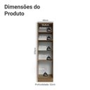 Ver imagem 2 de Paneleiro 60 Cm 3 Portas Rustic/cinza Lux Madesa Rustic/cinza