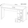 Escrivaninha Mesa Escritório 3 Gavetas Me4102 - 12