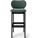 Ver imagem 6 de Kit 2 Banquetas Alta Bar Cozinha Sala Jantar Fixa Betta L02 Preto Linho Verde Musgo - Lyam Decor