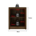 Ver imagem 7 de Balcão para Escritório 60cm com 2 Portas e 1 Prateleira ME4103 Marrom/Nogal