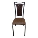 Ver imagem 3 de Kit 4 Cadeiras Cozinha Mesa Sala Paris Estofada Confortável Fibra Sintética e Corino