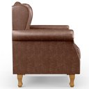Ver mais imagens de Kit 02 Poltronas Decorativa Para Sala De Estar Yara P02 Couríssimo Marrom - Lyam Decor