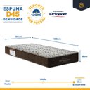 Ver mais imagens de Cama Box com Colchão de Espuma D45 Solteiro Ortobom Iso 150 + Auxiliar Unique Solteiro 88cm