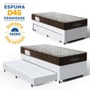 Ver imagem 3 de Cama Box com Colchão de Espuma D45 Solteiro Ortobom Iso 150 + Auxiliar Unique Solteiro 88cm