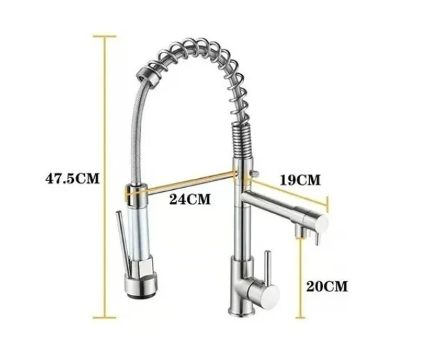 Torneira Cozinha Gourmet Misturador Monocomando 50cm Cromado - 2