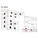 Ver imagem 4 de Armário de Cozinha Compacta 228cm com Balcão Multimóveis Mp2933 Branco/lacca Fumê