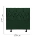 Ver imagem 2 de Cabeceira para Cama Box Solteiro 90 Cm Istambul:verde